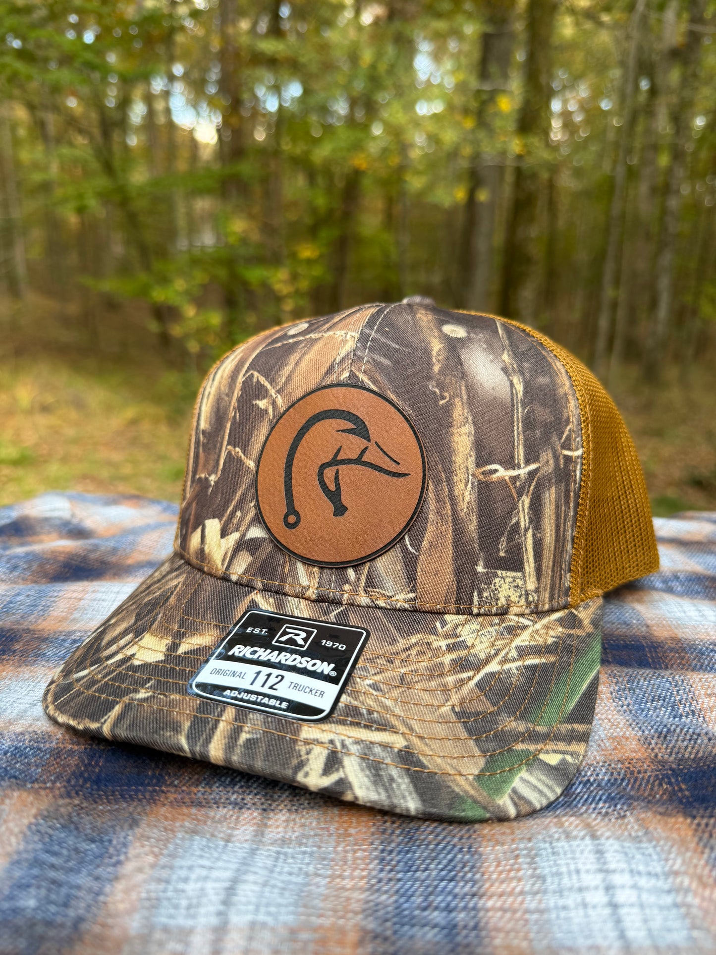 Hook & Horn Trucker Leather Patch