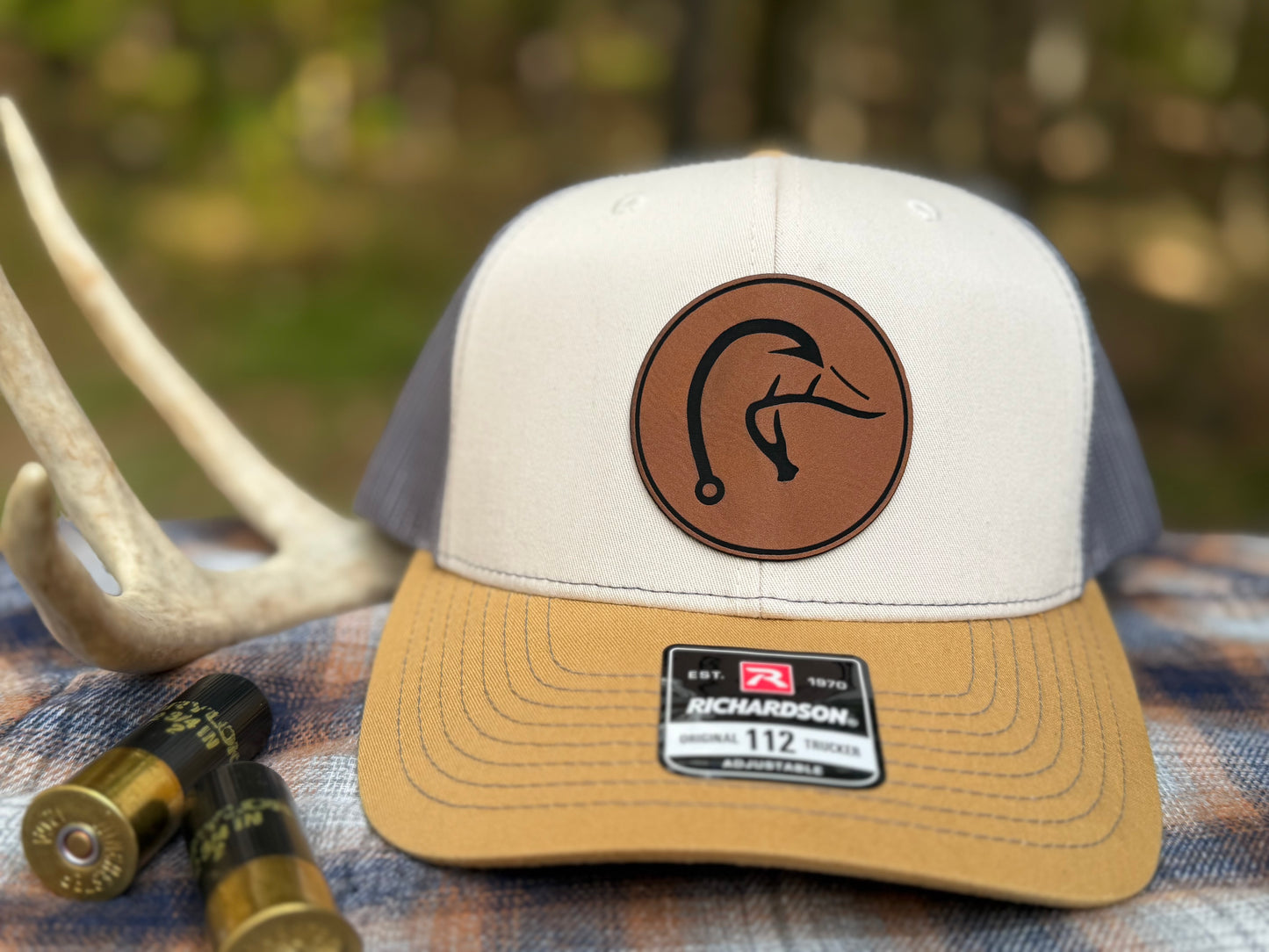 Hook & Horn Trucker Leather Patch