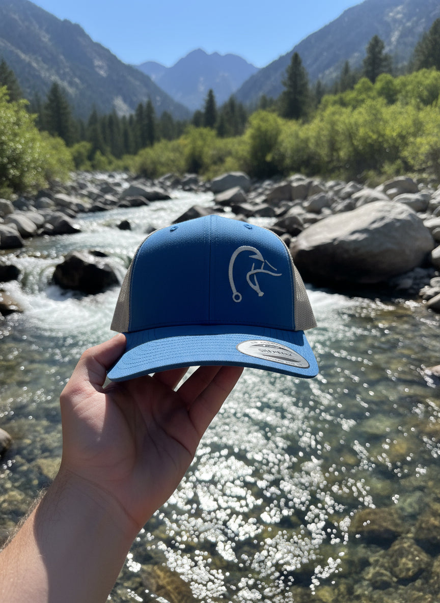 Hook and Horn Embroidered Hat