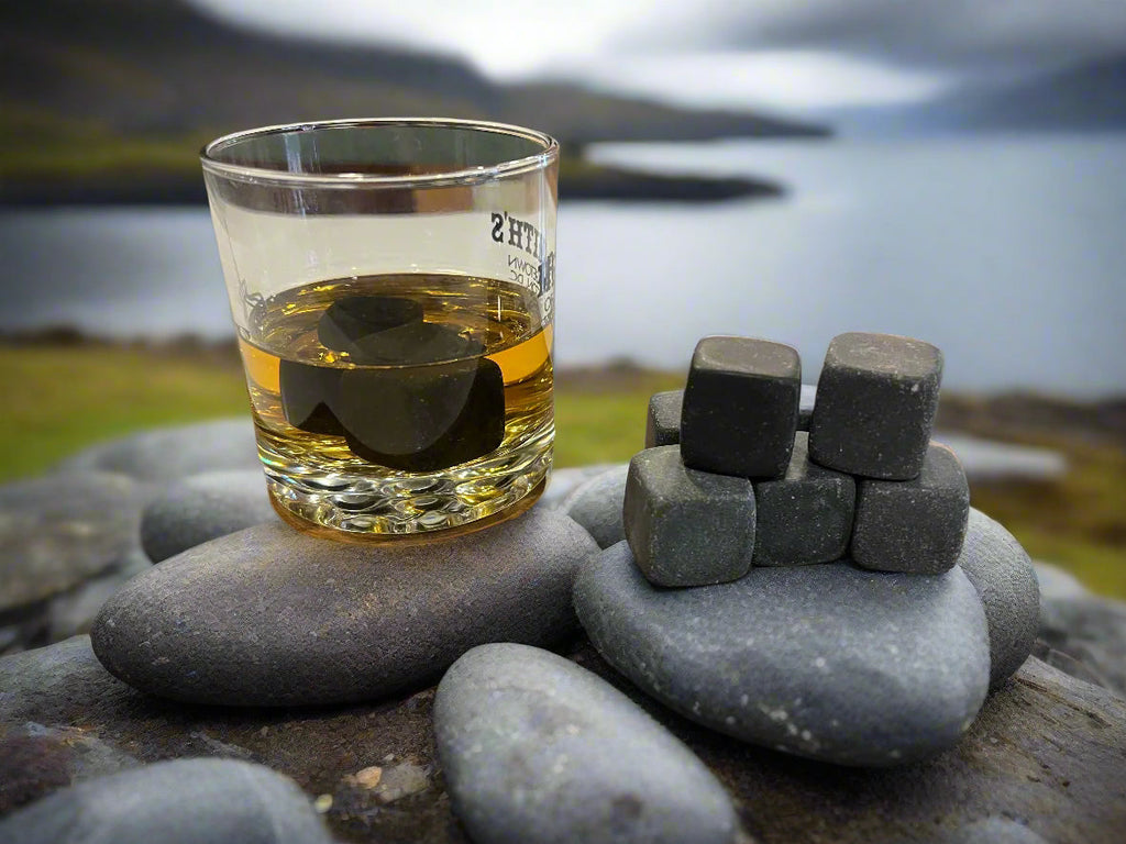 Custom Engraved Whiskey Stones – Set of 9 | Personalized Initials Gift Set