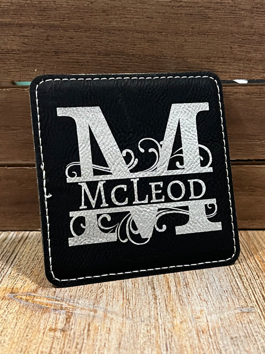 Monogram Coaster 4 pack