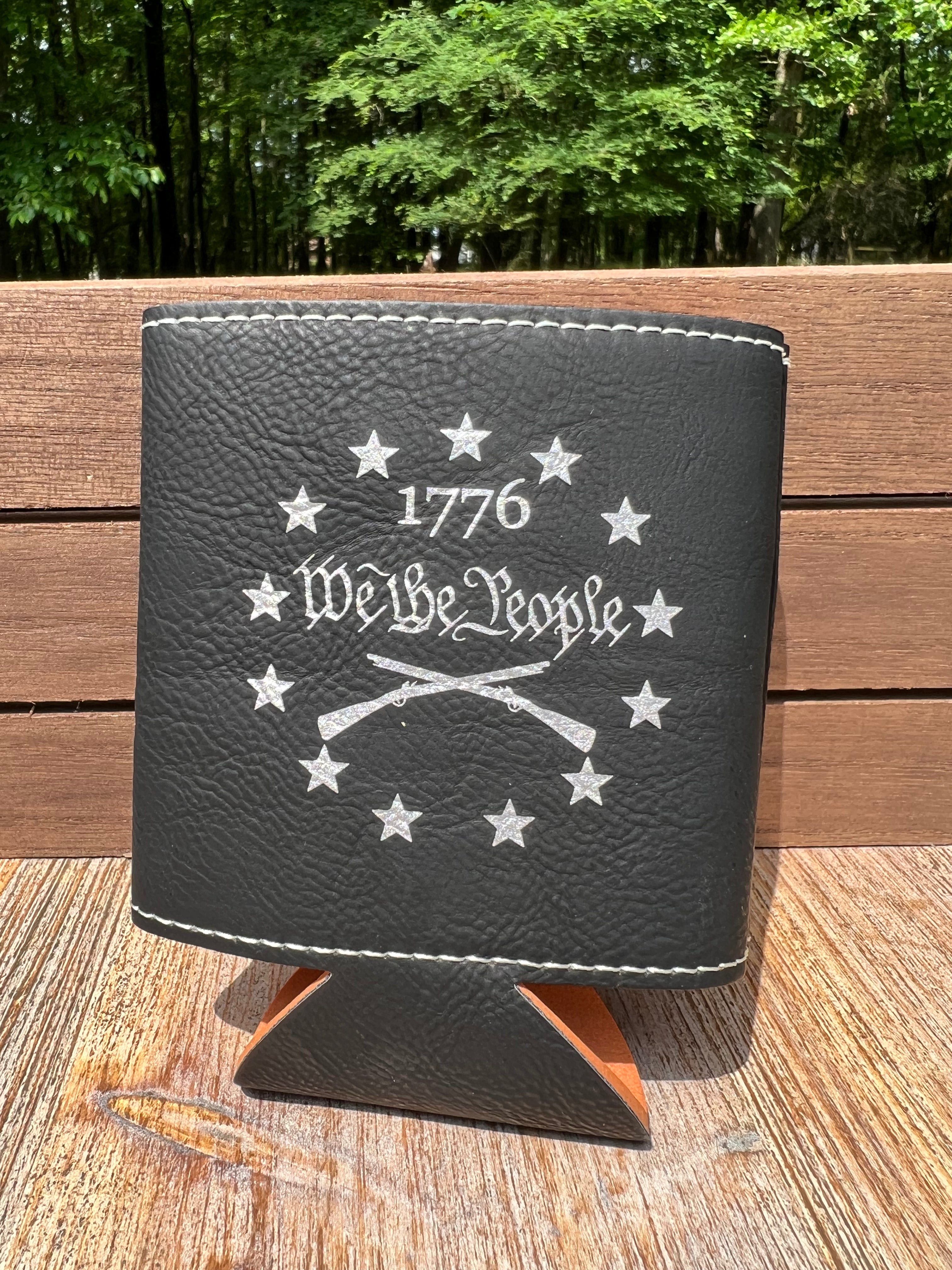 Custom Leatherette Beverage Holder – Personalized Engraved Drink Holders in Multiple Colors | Bulk Discounts Available