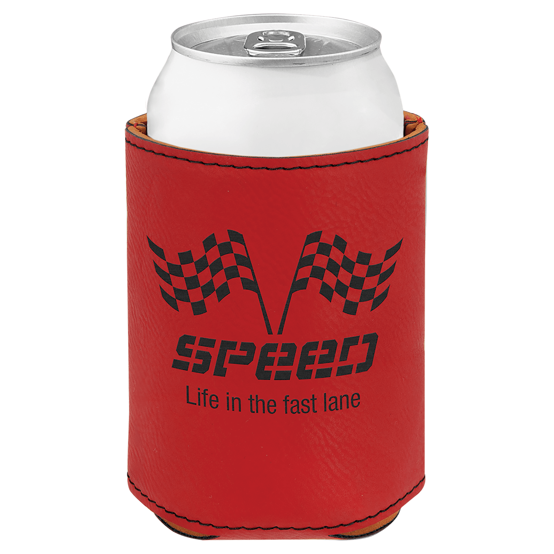 Custom Leatherette Beverage Holder – Personalized Engraved Drink Holders in Multiple Colors | Bulk Discounts Available