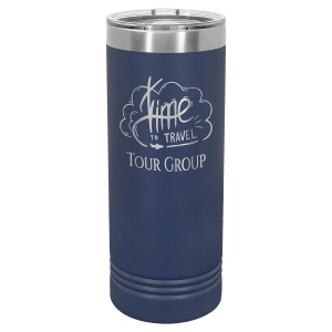 Custom Engraved 22 oz Skinny Tumblers | Personalized Logo Drinkware