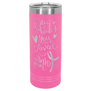 Custom Engraved 22 oz Skinny Tumblers | Personalized Logo Drinkware