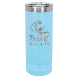 Custom Engraved 22 oz Skinny Tumblers | Personalized Logo Drinkware