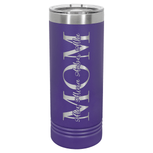 Custom Engraved 22 oz Skinny Tumblers | Personalized Logo Drinkware