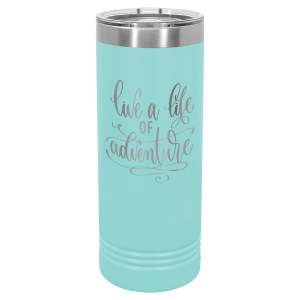 Custom Engraved 22 oz Skinny Tumblers | Personalized Logo Drinkware